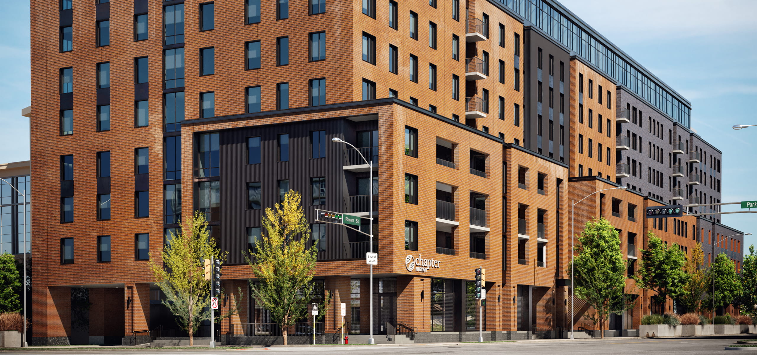 Chapter Madison Apartments Exterior Rendering